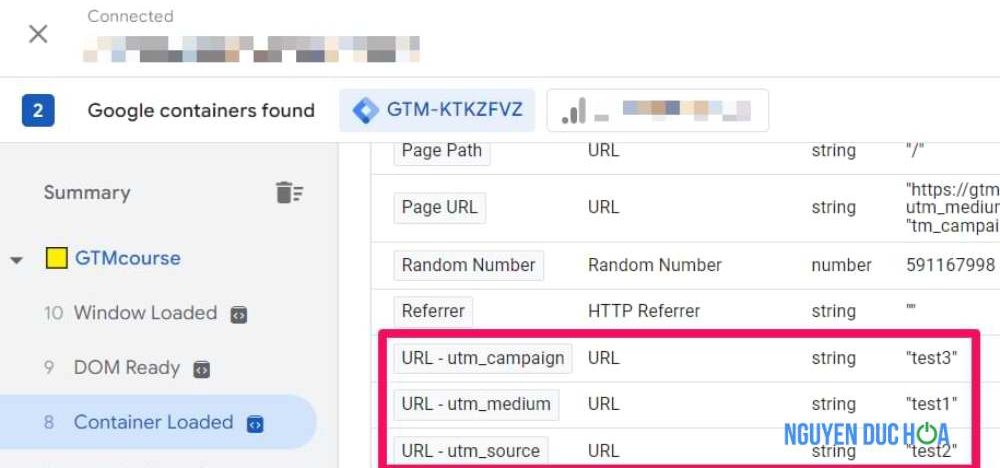 Hướng dẫn URL Variable trong Google Tag Manager